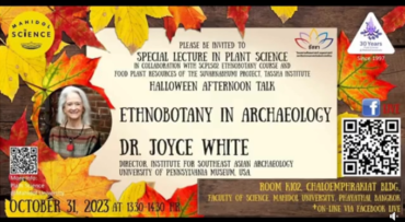 Dr. Joyce White delivers two special lectures at Mahidol University, Thailand